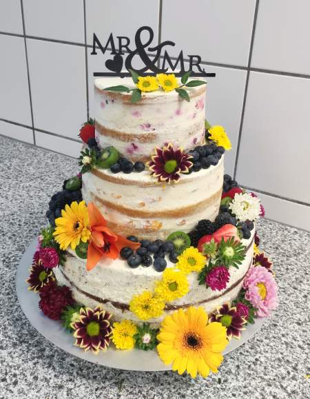 Naked Cake-Hochzeitstorte